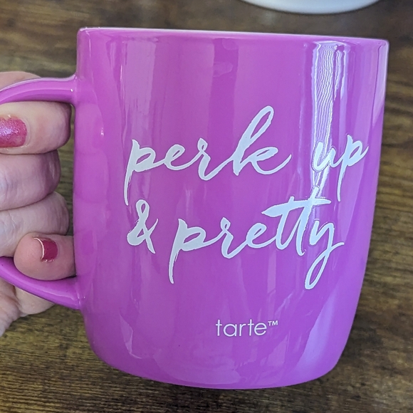 Tarte Cosmetics Perk Up & Pretty Coffee Mug Like New! - Picture 2 of 10